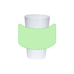 Vaso de 330ml reutilizable translúcido PP flexible | Area 1 | 170 x 60
