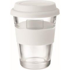 Vaso 350ml Cristal con Faja Silicona | MUG BACK UPPER | 30 x 15