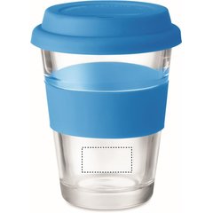 Vaso 350ml Cristal con Faja Silicona | MUG FRONT LOWER | 30 x 15