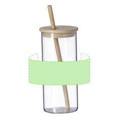Vaso 450ml Borosilicato con Funda RPET | Alrededor del bidón | 180 x 70