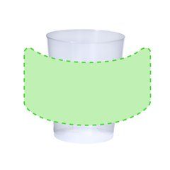 Vaso de 600ml reutilizable translúcido PP flexible | Area 1 | 220 x 70