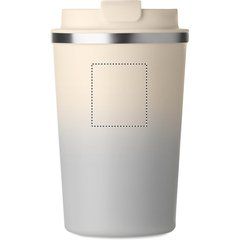 Vaso de acero con doble pared y tapa | Frontal Superior | 35 x 40