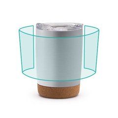 Vaso acero inox doble pared y base antideslizante | ZONA2 | 240 x 60