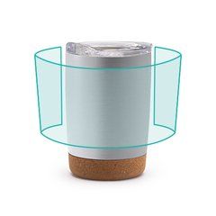 Vaso acero inox doble pared y base antideslizante | ZONA2 | 240 x 90