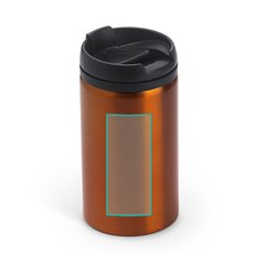 Vaso de acero inoxidable 290 ml con tapa | ZONA1 | 60 x 80