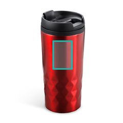 Vaso de acero inoxidable 310 ml con tapa | ZONA1 | 30 x 45