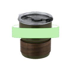 Vaso de acero y madera | Area 1 | 20 x 20
