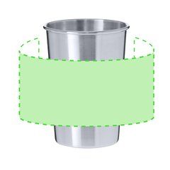 Vaso acero reciclado 350 ml cromado | Area 1 | 140 x 60