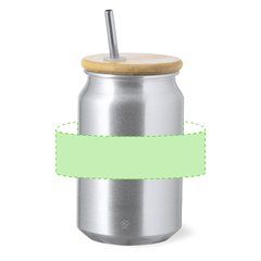 Vaso Aluminio Reciclado 430ml | Alrededor del vaso | 180 x 60