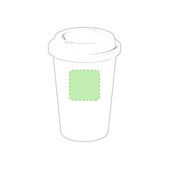 Vaso Antibacteriano 450ml con Dosificador | En el frente del vaso | 50 x 50