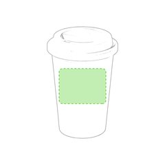 Vaso Antibacteriano 450ml con Dosificador | En el frente del vaso | 80 x 60
