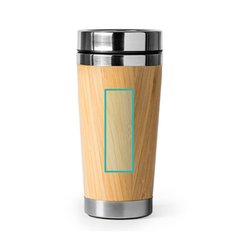 Vaso de bambú y acero con tapa dosificadora | ZONA1 | 60 x 80