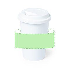 Vaso Compostable PLA 450ml | Alrededor del vaso | 140 x 70