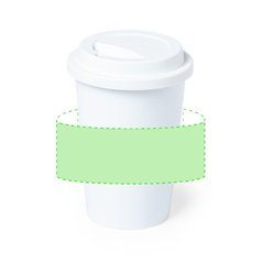 Vaso Compostable PLA 450ml | Alrededor del vaso | 180 x 70