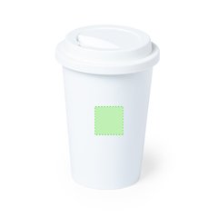 Vaso Compostable PLA 450ml | En el frente | 30 x 30