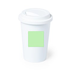 Vaso Compostable PLA 450ml | En el frente | 50 x 50