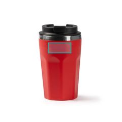 Vaso doble pared 400 ml con tapa y tapón | ZONA1 | 45 x 20