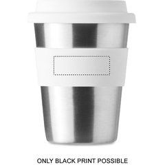 Vaso Inox con Tapa Silicona 350ml | BAND | 45 x 15