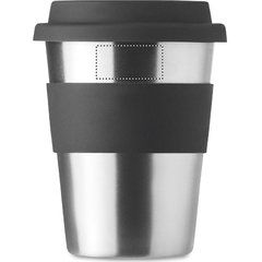 Vaso Inox con Tapa Silicona 350ml | MUG BACK UPPER | 30 x 15