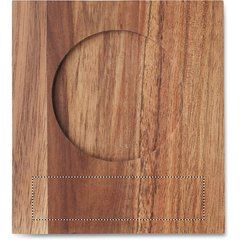 Vaso para licores con posavasos madera | COASTER | 80 x 20