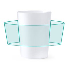 Vaso PP reutilizable 900ml | ZONA1 | 270 x 60