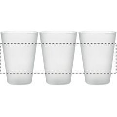 Vaso PP Reutilizable Eventos 300ml | 360 TRANSPARENT | 250 x 64