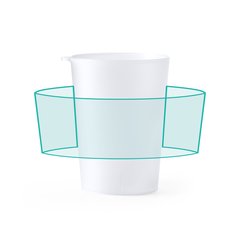 Vaso reutilizable de 500ml con argolla | ZONA1 | 140 x 50