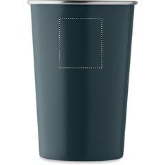 Vaso Reutilizable Acero 350ml | Frontal Superior | 30 x 35