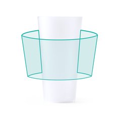 Vaso reutilizable y flexible de 400ml | ZONA1 | 180 x 70