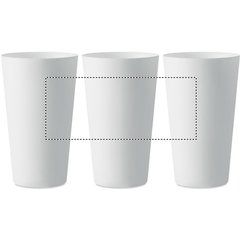 Vaso Reutilizable PP 500ml Translúcido | Circunferencia | 170 x 70