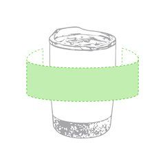 Vaso Térmico Acero Inox y Corcho 380 ml | Alrededor del vaso | 200 x 40