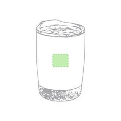 Vaso Térmico Acero Inox y Corcho 380 ml | En el frente | 25 x 20