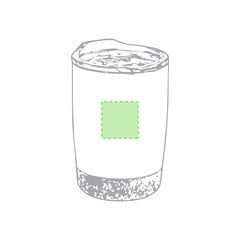 Vaso Térmico Acero Inox y Corcho 380 ml | En el frente | 30 x 30