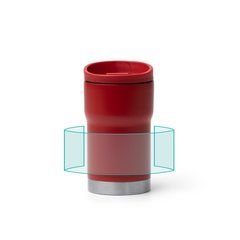 Vaso térmico de acero inoxidable con dosificador | ZONA4 | 190 x 35