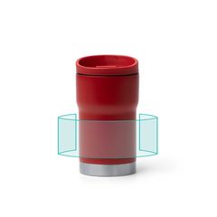 Vaso térmico de acero inoxidable con dosificador | ZONA4 | 190 x 35