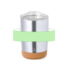 Vaso Térmico Inox 350ml Base Corcho | Area 4 | 125 x 40