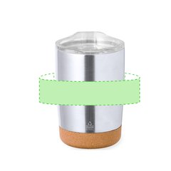 Vaso Térmico Inox 350ml Base Corcho | Area 5 | 200 x 40