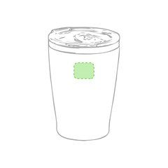 Vaso Térmico Inox. con Tapón Dosificador | En el frente | 25 x 20