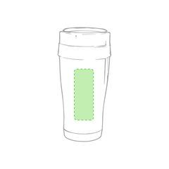 Vaso termo personalizado de acero inox. brillante (450 ml) | Area 1 | 30 x 80