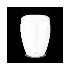 Vaso de vidrio de doble pared 350ml | Cuerpo lateral 2 | 25 x 20