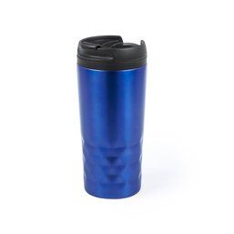 Vaso termo personalizado de acero inox. de colores con dosificador (310 ml) Azul
