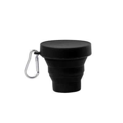 Vaso Plegable Silicona con Tapón Neg