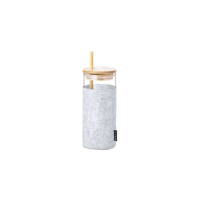 Vaso 450ml Borosilicato con Funda RPET