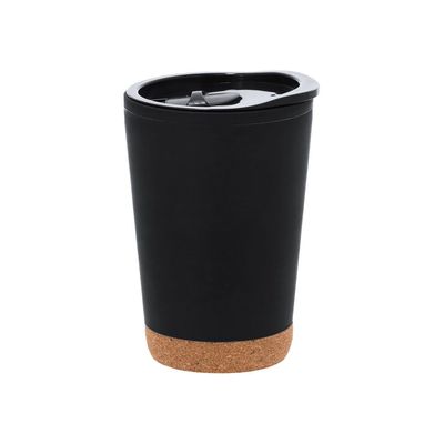 Vaso Térmico de Reciclado con Base de Corcho 260ml Neg