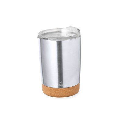 Vaso Térmico Inox 350ml Base Corcho