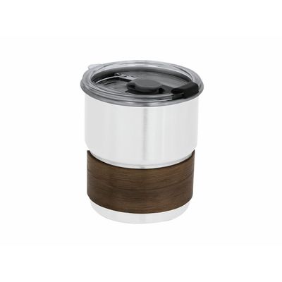 Vaso de acero y madera Bla