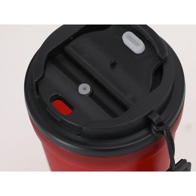 Vaso PP reciclado 360 ml tapa hermética y asa