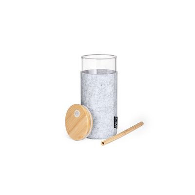 Vaso 450ml Borosilicato con Funda RPET