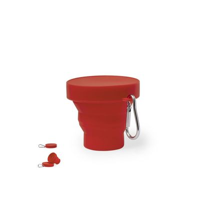 Vaso Plegable Silicona con Tapón