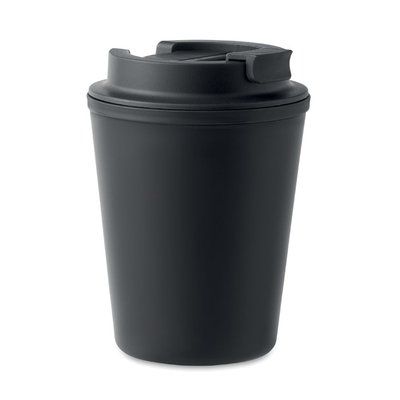 Vaso PP Doble Pared 300ml Negro